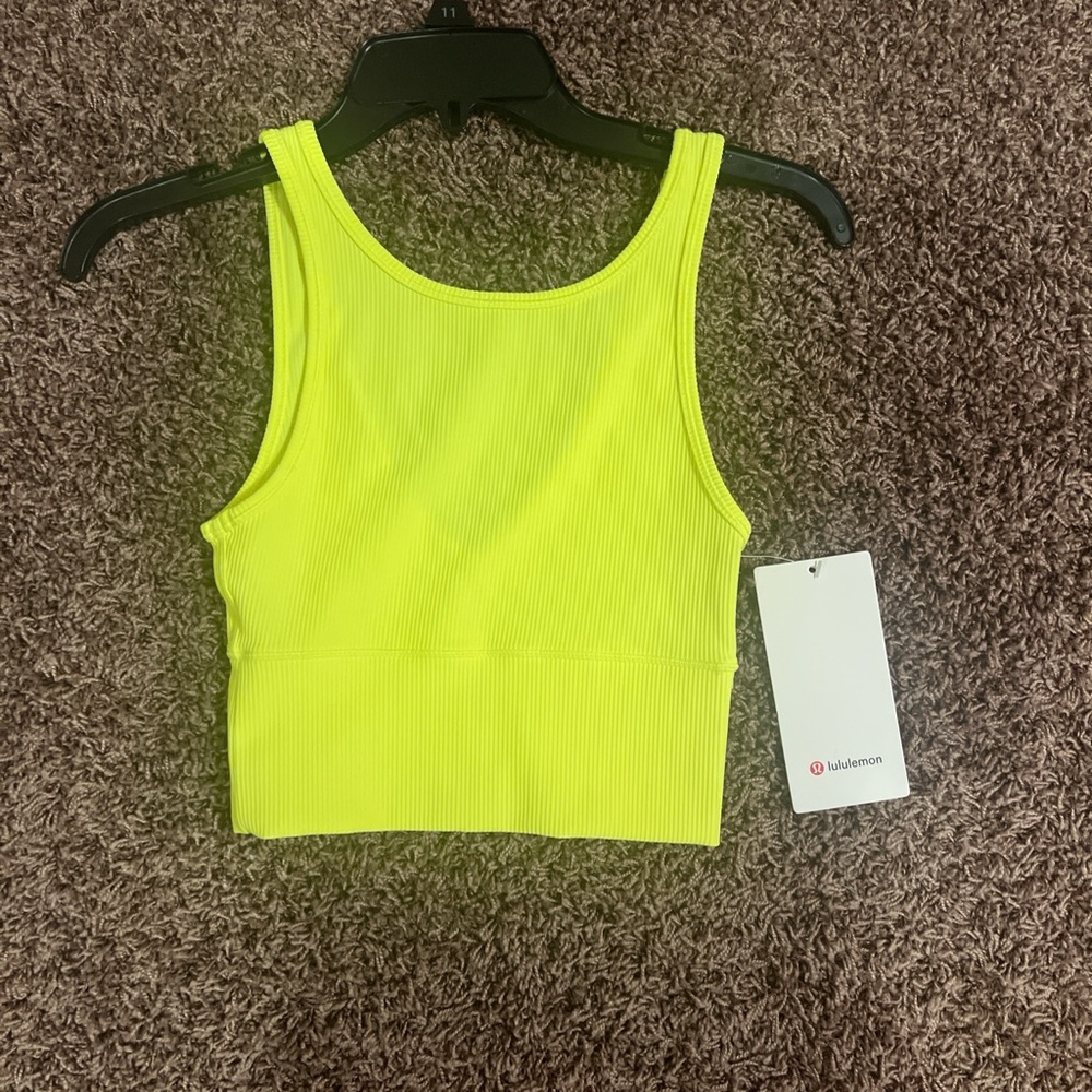 lululemon athletica Neon Yellow Tank Top
